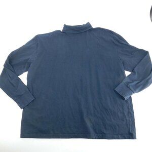 Tact Squad Long Sleeve T-Shirt Mens Size 2XL Mock Neck Dark Blue Work Tee